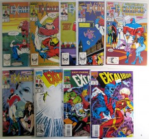 Excalibur Lot of 9 #3, 10, 17, 21, 24, 32, 50, 68, 73 Marvel (1988) Comics