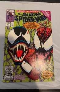 The Amazing Spider-Man #363 (1992) venom vs carnage signed by M. Bagley