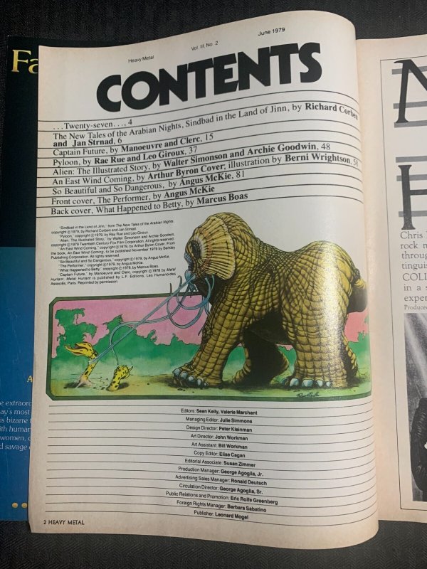 1979 June HEAVY METAL Magazine GD- 1.8 Richard Corben Bernie Wrightson