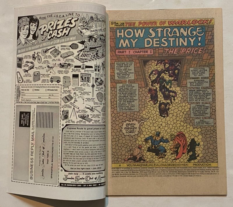 *Warlock (Marvel, 1972) 10 Near Mint- (Thanos & Gamora Origin!)