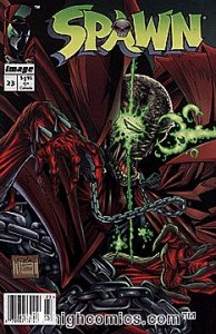 SPAWN (1992 Series) #23 NEWSSTAND Very Fine Comics Book