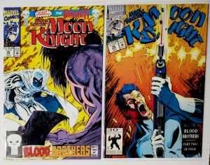 MOON KNIGHT & The PUNISHER (Marvel 1992) 4-Part Blood Brothers #35-38 bundle