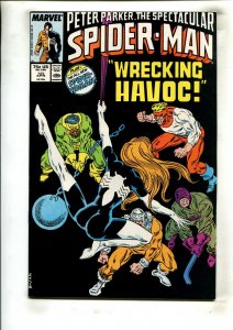 PETER PARKER, SPECTACULAR SPIDER-MAN #125 (9.2) WRECKING HAVOC!! 1987