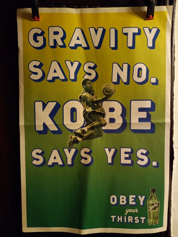 Kobe Bryant Advertisement Poster (2002) two poster set.