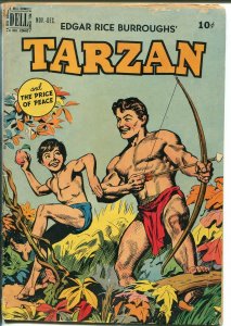 Tarzan #12 1949-Dell-last line drawn cover-Jesse Marsh interior art-VG MINUS 