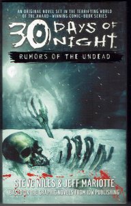 30 Days of Night: Rumors of the Undead Steve Niles Novel NM