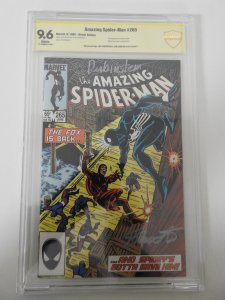 The Amazing Spider-Man #265 (1985) CBCS 9.6! Signed by Rubinstein & Shooter!