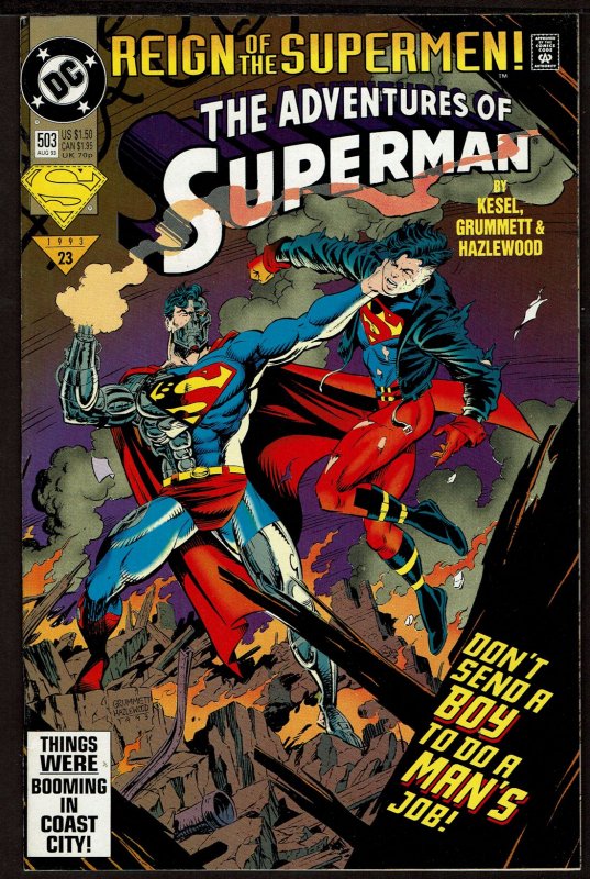 Adventures of Superman #503  (Aug 1993, DC)  7.5 VF-