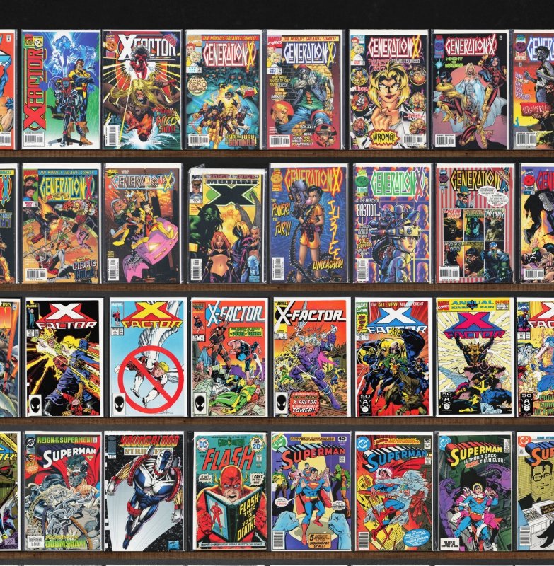 Huge Lot 150+ Comics with X-Factor, Generation X, Superman & More!