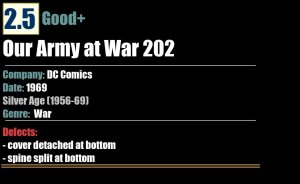 Our Army at War 202 (1969) GD+ Silver Age DC Comics