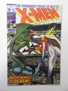 The X-Men #61 (1969) VG- Condition 3 centerfold detached bottom staple