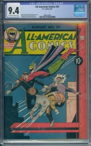 ALL-AMERICAN COMICS #29 CGC 9.4 GREEN LANTERN HIGH GRADE GOLDEN AGE