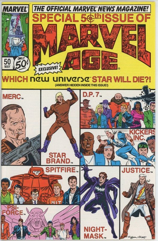 Marvel Age #50 (1983) - 8.5 VF+ *New Universe* 