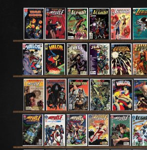 Huge Lot 150+ Comics with Legion Of Super Heroes, Impulse & More!