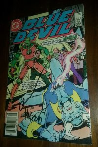 blue devil #3 signed by gary cohn & paris cullins dc comics comic book vintage