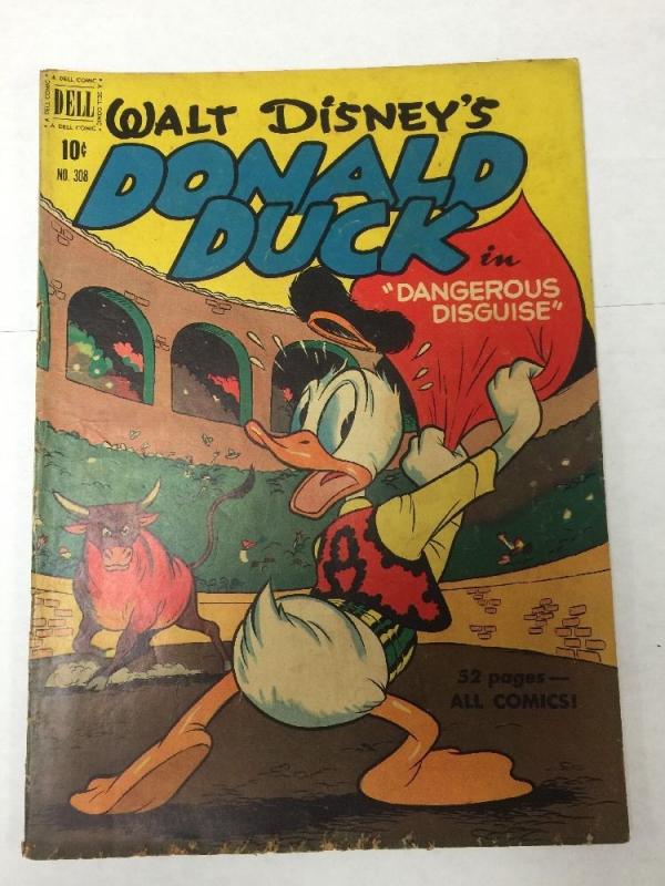 Dell Four Color 308 Walt Disney's Donald Duck  3.5 Vg- Very Good -