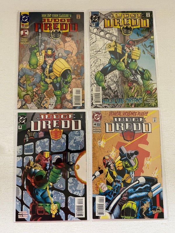 Judge Dredd run #1-4 8.0 VF (1994 DC) 