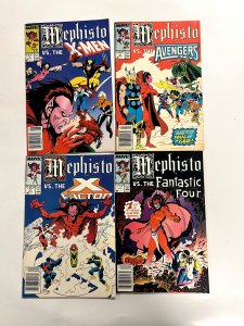 4 Mephisto Marvel Comics #1 2 3 4 X-Men Spiderman Avengers Hulk Thor 77 JS3