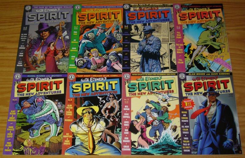 Will Eisner's the Spirit: New Adventures #1-8 VF/NM complete series - alan moore