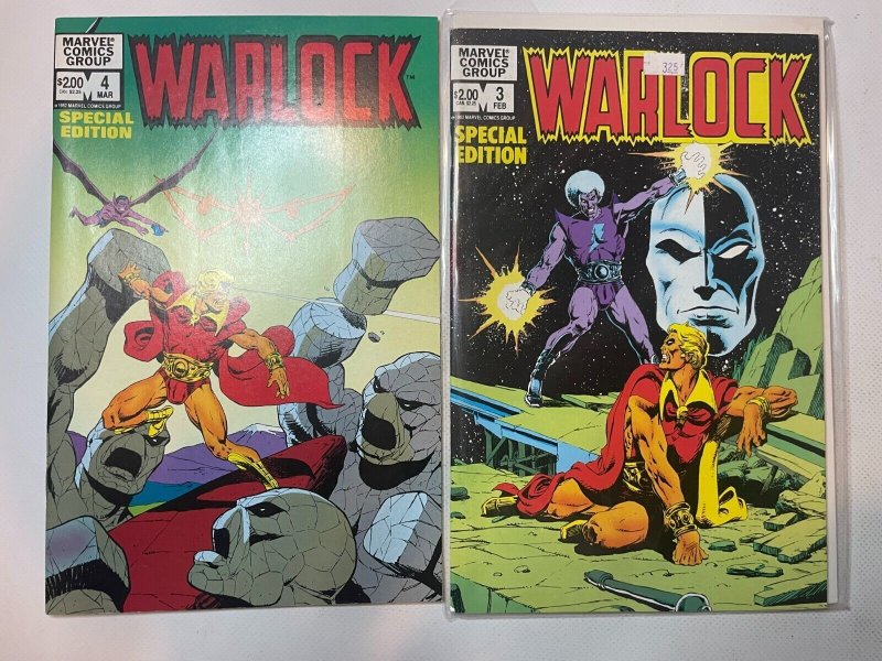 Lot Of 5 Comic Books Marvel Warlock #1 2 3 4 5 Thanos Gamora   49 SM8