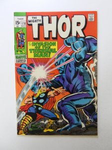 Thor #170 (1969) VG+ condition bottom staple detached from cover