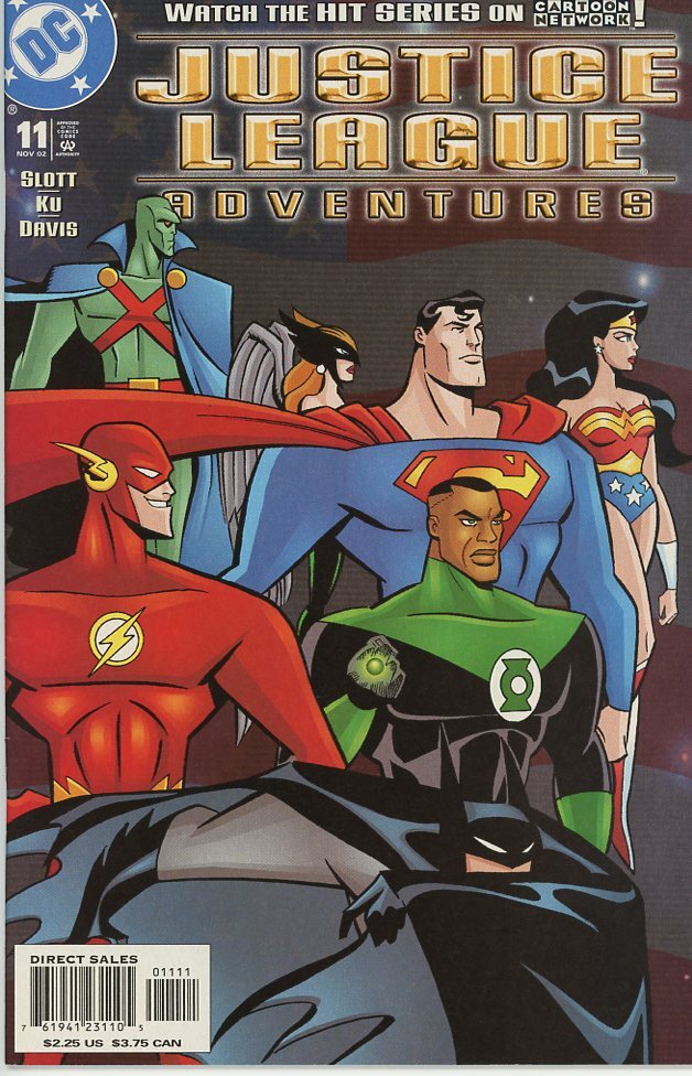 Justice League Adventures 11 VF 2002 Awesome Cover!