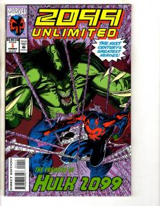 Lot Of 7 2099 Unlimited Marvel Comic Books # 1 2 3 4 5 6 7 Hulk Avengers CR34