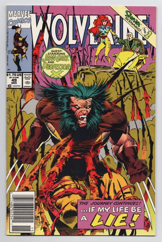 Wolverine #49 X-Men | Silvestri Art (Marvel, 1991) VG/FN