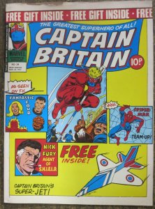 CAPTAIN BRITIAN (Marvel UK, 1st series) #24 VG with Super-Jet! John Buscema!