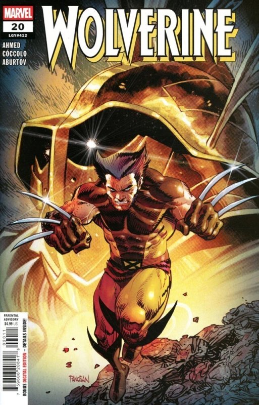 Wolverine #20 Dan Panosian Regular Cover Near Mint