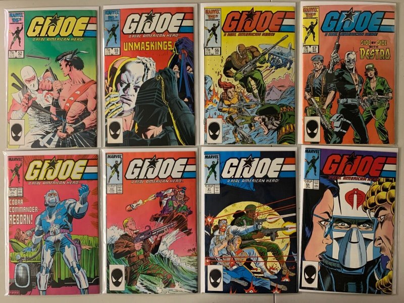 GI Joe copper age comics lot #36-138 direct 27 diff avg 6.0 (1985-93)