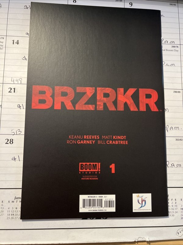 BRZRKR #1 - CK Exclusive SAJAD SHAH Virgin Variant Cover