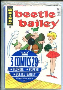KING COMICS 3 PACK 1960'S-SEALED-BEETLE BAILEY #59-POPEYE #86-BLONDIE-nm
