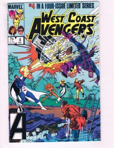 West Coast Avengers #4 Of 4 VF Marvel Comics Comic Book Hawkeye DE13