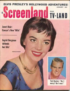 MAG: ScreenLand-Elvis Presley-Natalie Wood-Tab Hunter-Jan-1957