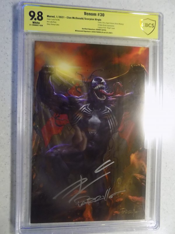 Venom # 30 Clan McDonald/Scorpion Comics Exc CBCS 9.8.  Signed Parrillo, Cates