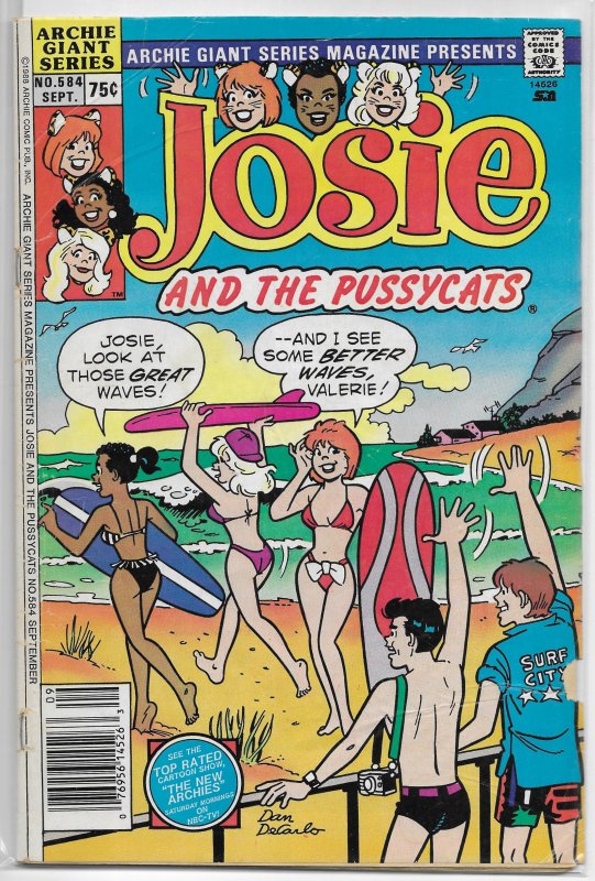 Archie Giant Series Magazine   #584 GD Josie & the Pussycats