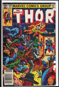 Thor #320 Newsstand Edition (1982) Thor