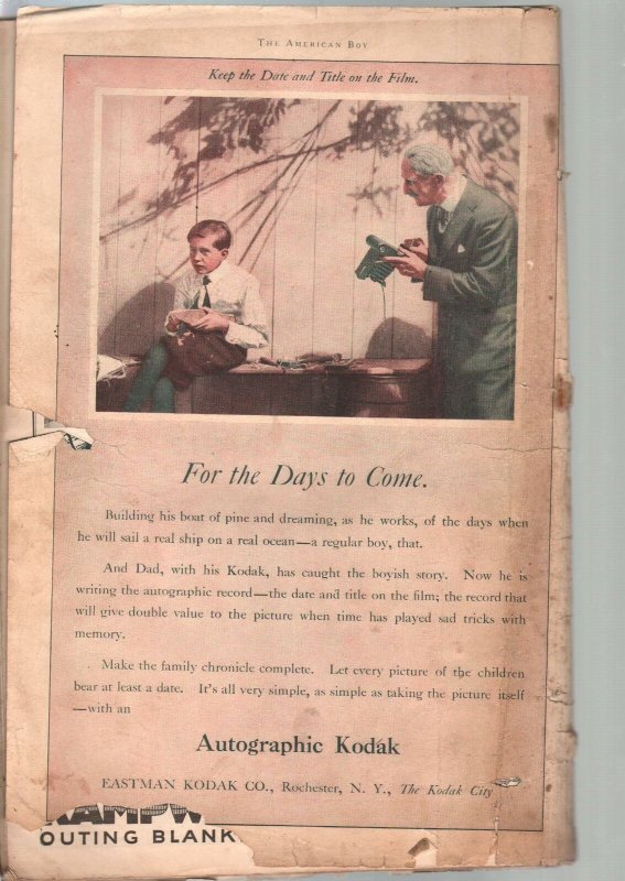 American Boy 6/1919-Harrison Cady cover-adventure-pulp fiction-bike ads-FR