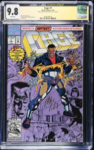 Cage #1 Signed By Mike Colter (4/92) Graded CGC x JSA 9.8