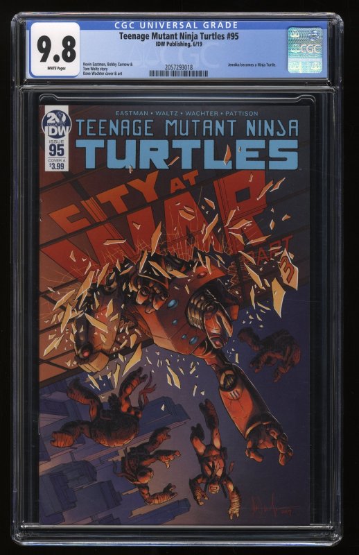 Teenage Mutant Ninja Turtles (2011) #95 CGC NM/M 9.8 1st Jennika Turtle!