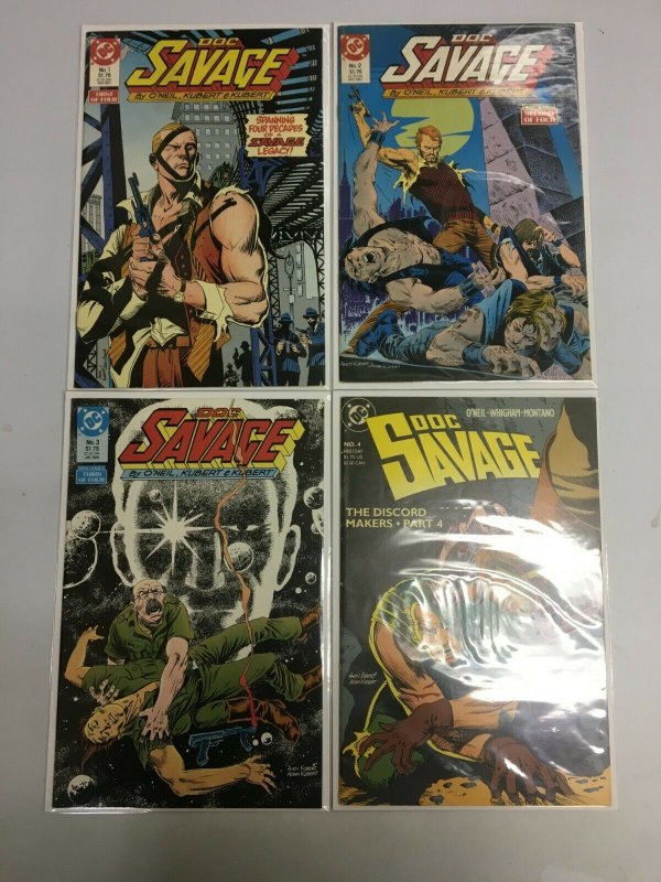 Doc Savage set #1-4 6.0 FN (1987 1st DC Series)