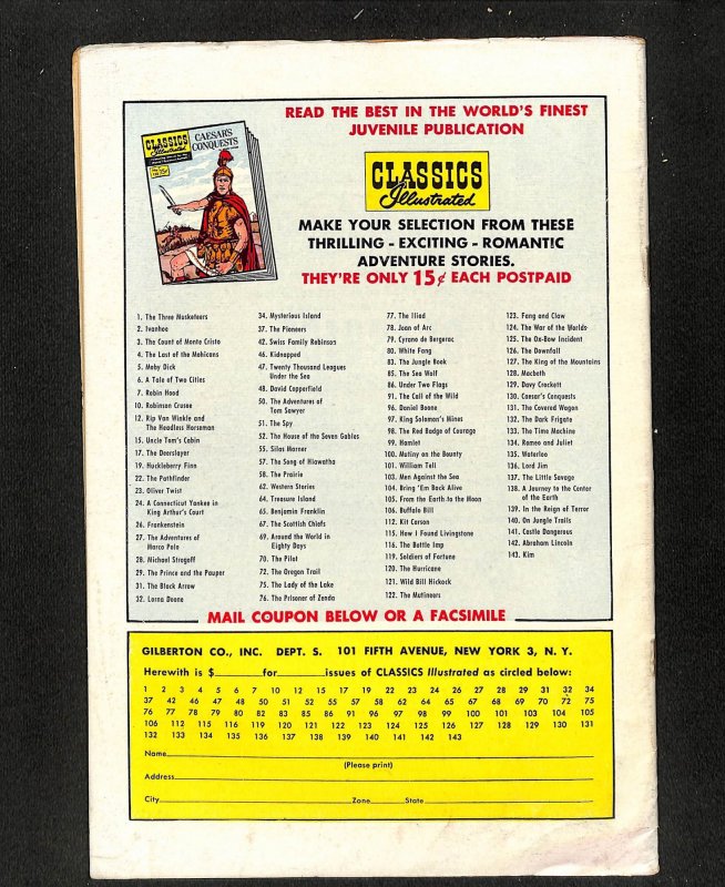 Classics Illustrated #143
