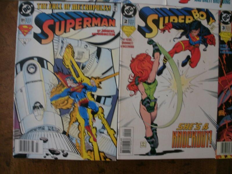 7 DC Comic: ADVENTURES OF SUPERMAN #500 502 SUPERMAN #79 87 91 SUPERBOY #2 3