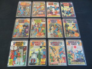 WORLDS FINEST 12 ISSUE SILVER AGE COMIC RUN 167 - 191 SUPERMAN  BATMAN ROBIN