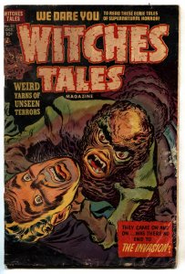 WITCHES TALES #21 1953-female assault story- pre-code horror comic book
