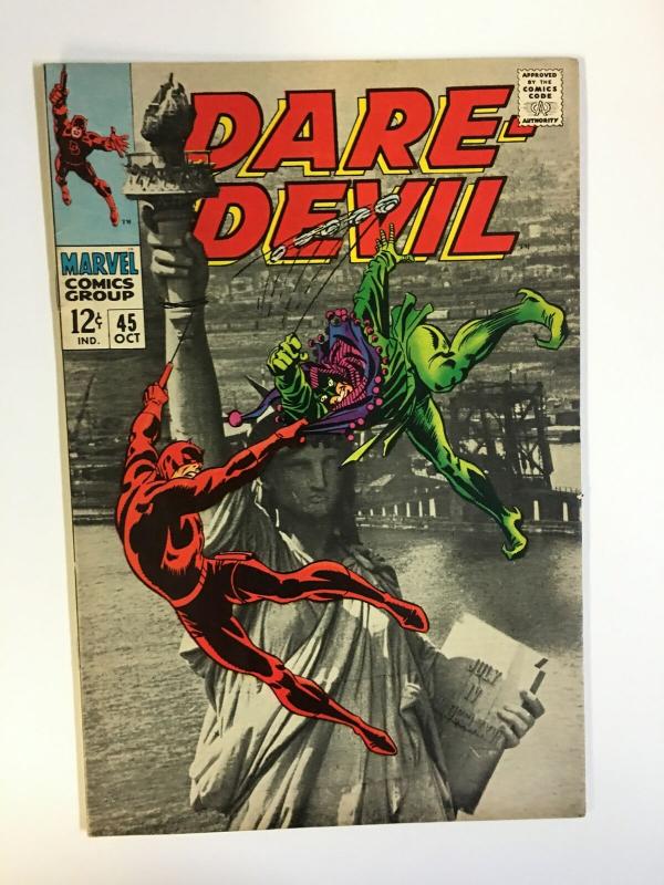 DAREDEVIL 45 VERY FINE- Oct. 1968 Statue of Liberty p/c