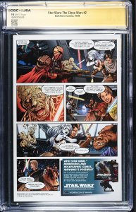 Star Wars: Clone Wars #2 10/08 signed Eckstein, Taylor & Lanter Graded CGC 9.8
