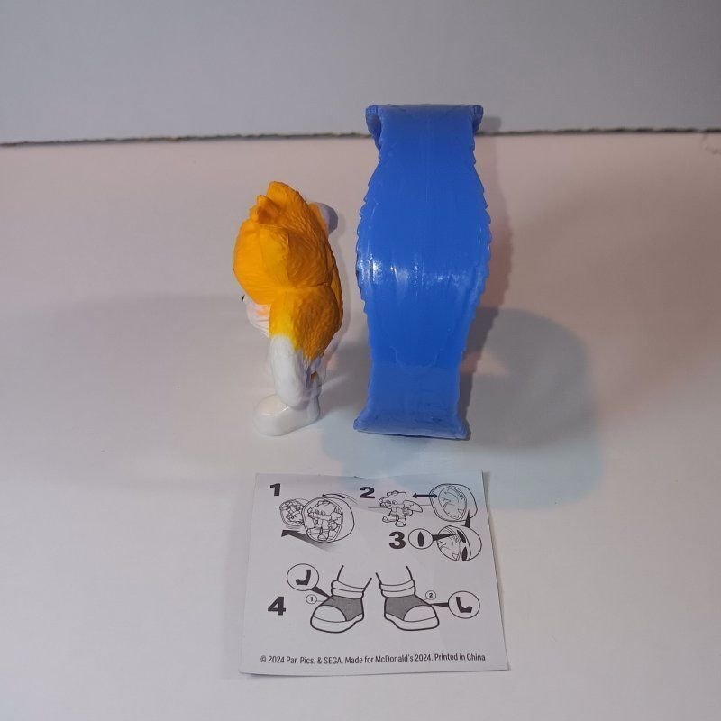 TAILS BLUE ROLLER W/STICKER | SONIC THE HEDGEHOG 3 #06 | MCDONALDS 2024 | NIB
