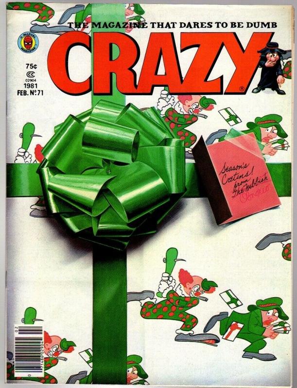 CRAZY (1973 MARVEL) 71 VG-F  Feb. 1981 